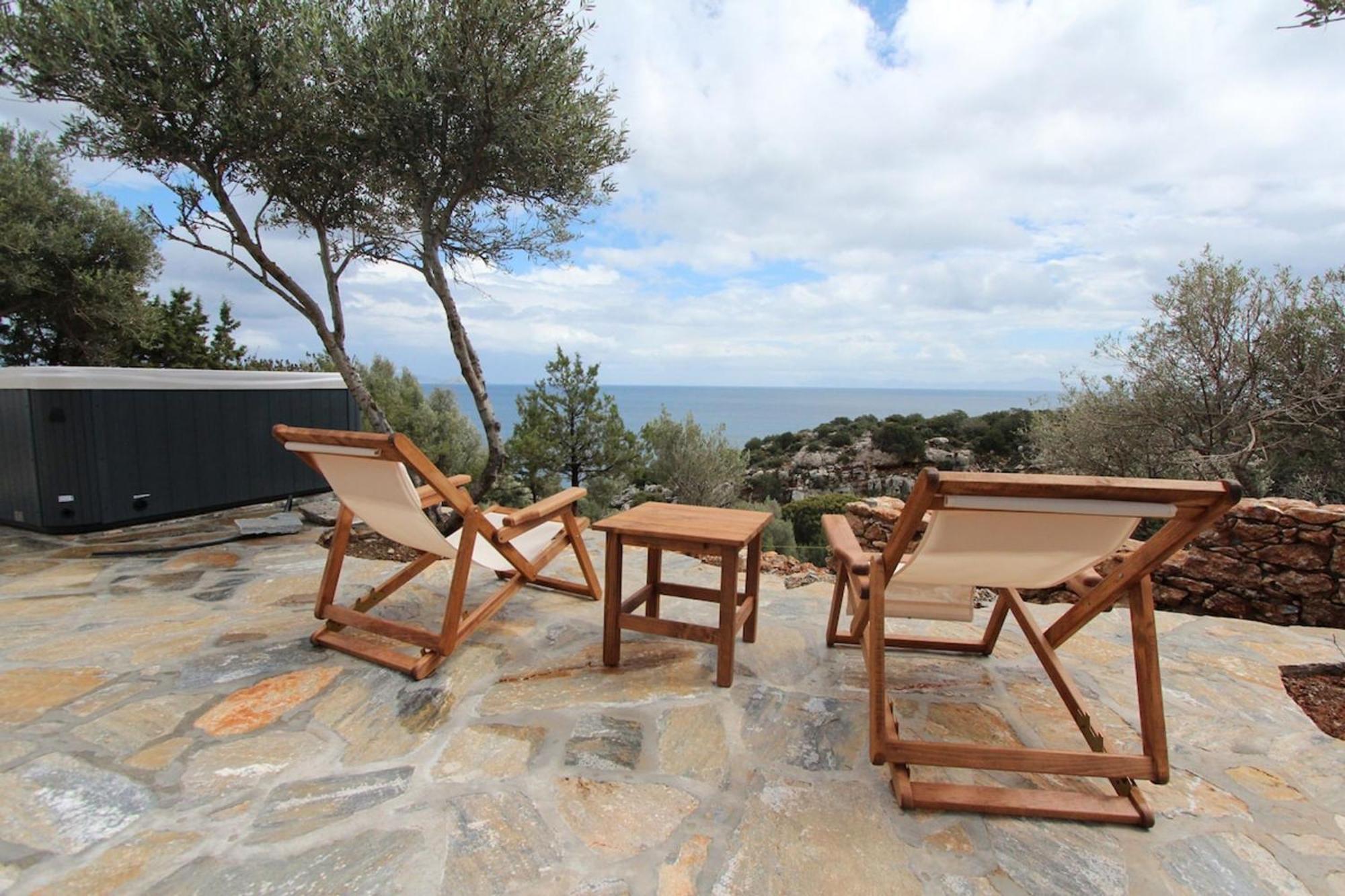 Villa Rouvis With Outdoor Hot Tub Ligaridia Eksteriør bilde